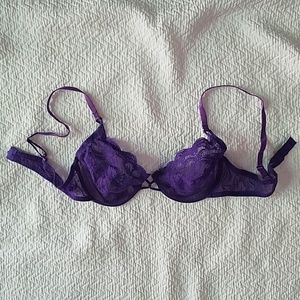 Purple Lace Bra - 36C